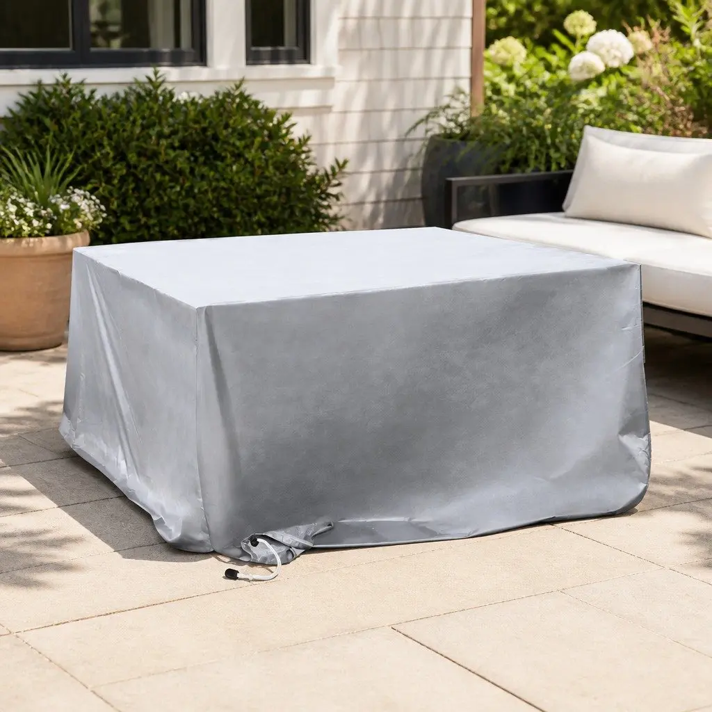 Outdoor Furniture Cover Waterproof Silver 242cm x 162cm Patio Protection