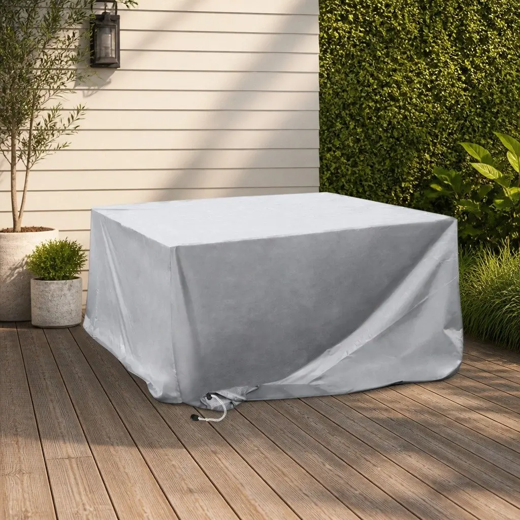 Outdoor Furniture Cover Waterproof Silver 242cm x 162cm Patio Protection