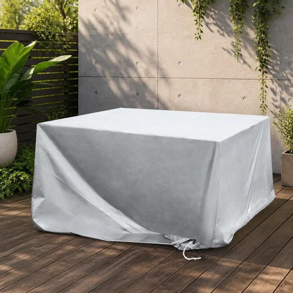 Outdoor Furniture Cover Waterproof Silver 242cm x 162cm Patio Protection