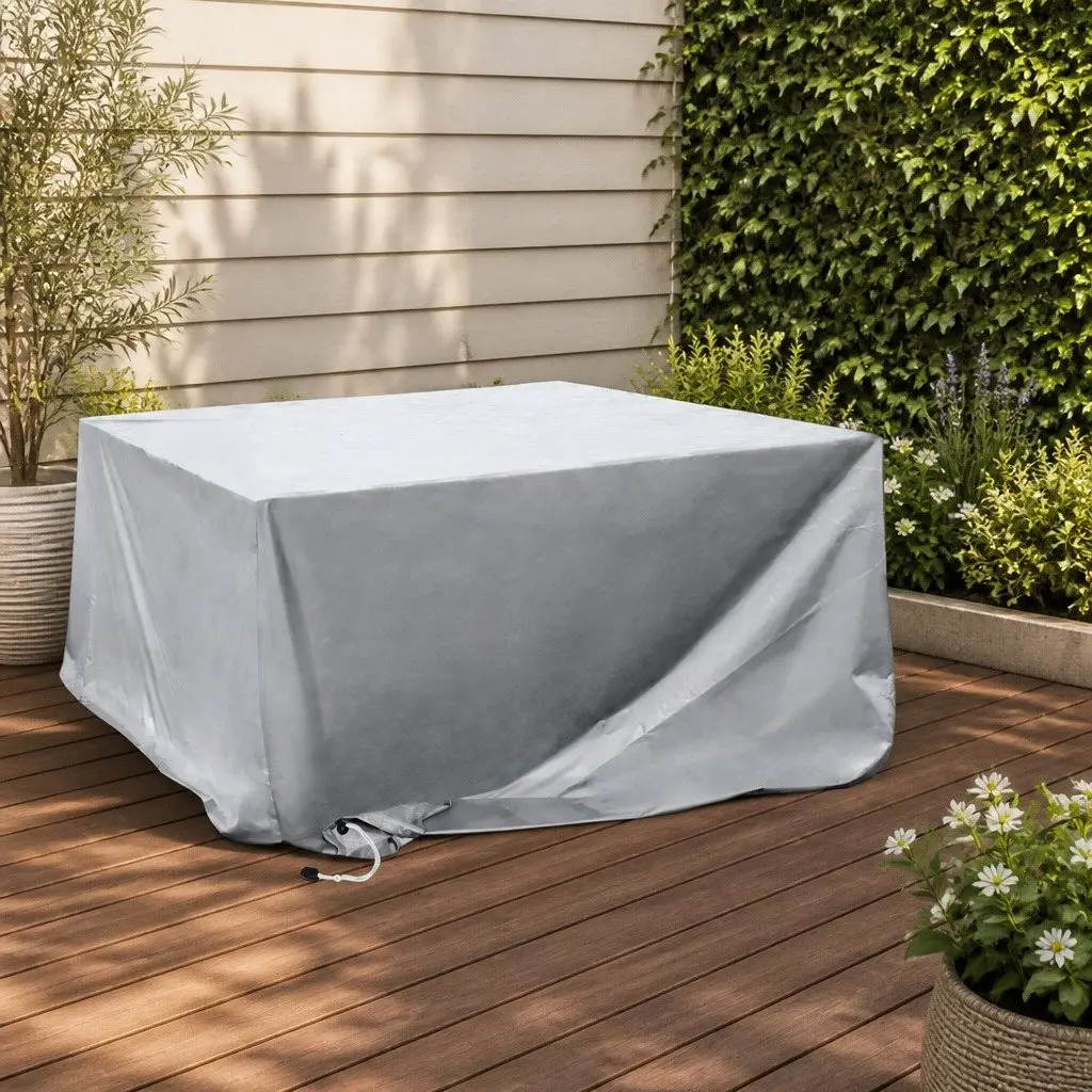 Outdoor Furniture Cover Waterproof Silver 242cm x 162cm Patio Protection