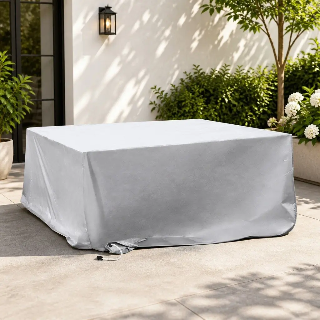 Outdoor Furniture Cover Silver 350cm x 260cm Waterproof UV Resistant Protection
