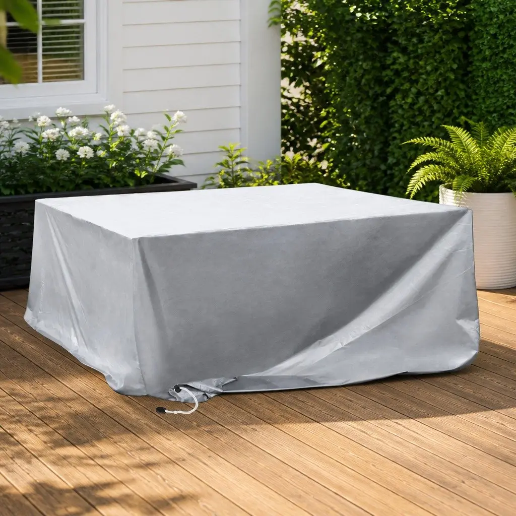 Outdoor Furniture Cover Silver 350cm x 260cm Waterproof UV Resistant Protection