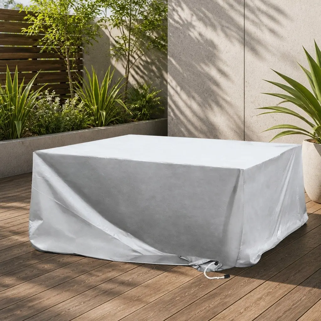 Outdoor Furniture Cover Silver 350cm x 260cm Waterproof UV Resistant Protection