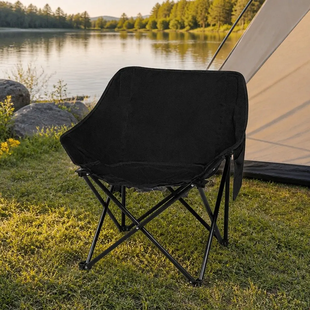 Folding Camping Moon Chair Lightweight Portable Backpacking Outdoor Relaxation