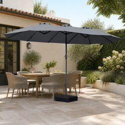 Your Friendly 4M Double-Sided Patio Umbrella Awaits