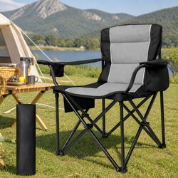 Camping Chair Large Folding Outdoor Portable Fishing Picnic Travel Seat with Bag