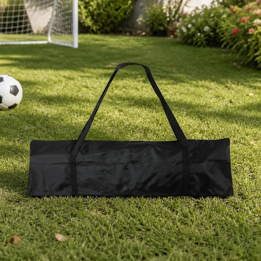 Soccer Rebounder Net Black Portable Lightweight Quick Assembly for Backyard Practice