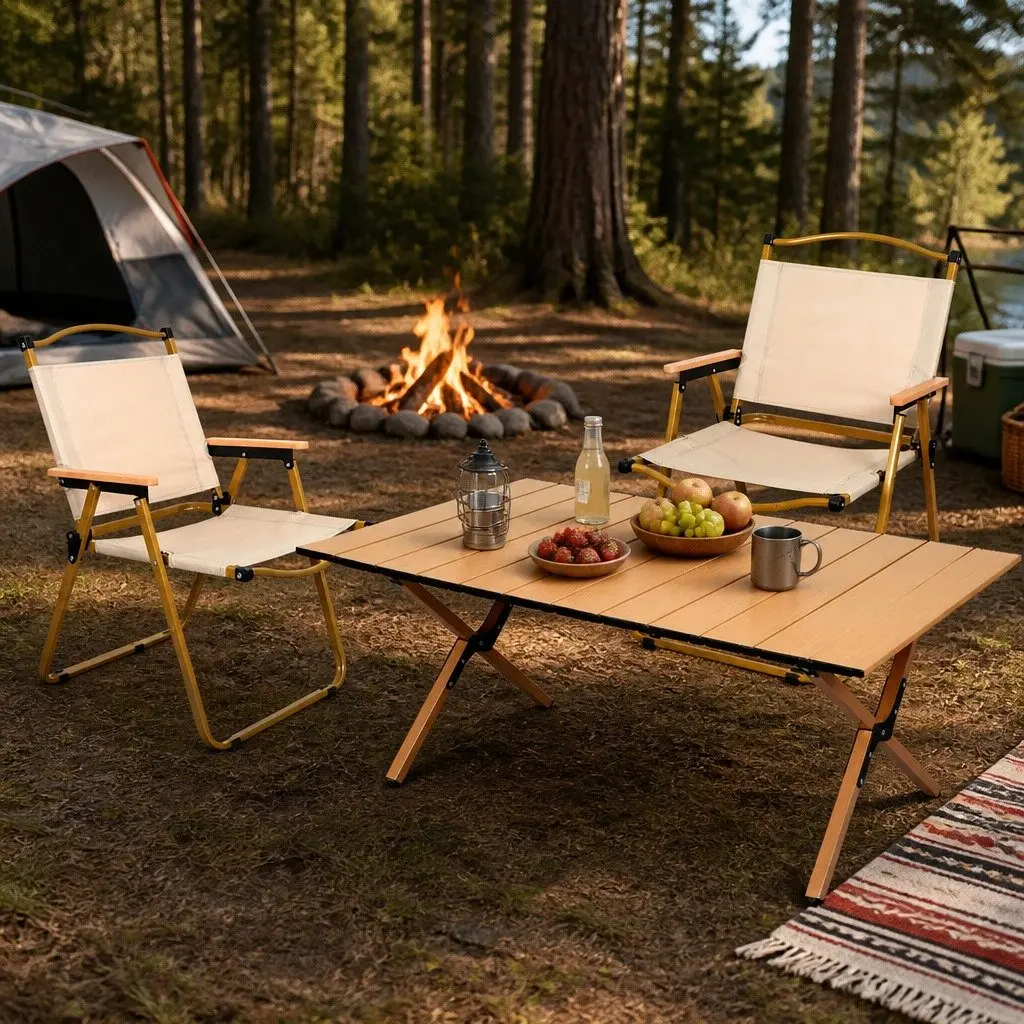 Folding Camping Table and Chair Set