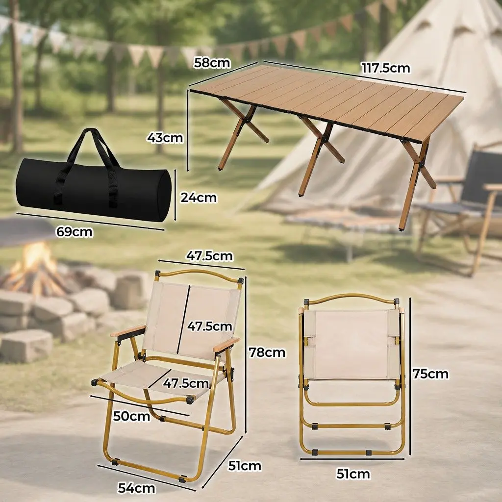 Folding Camping Table Set