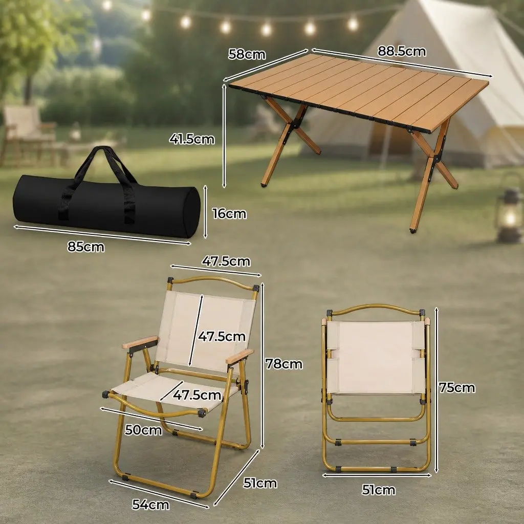 Camping Table and Chair Set