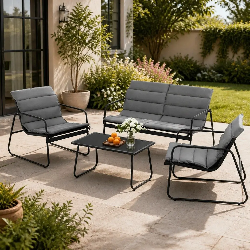 4 Piece Outdoor Sofa Set