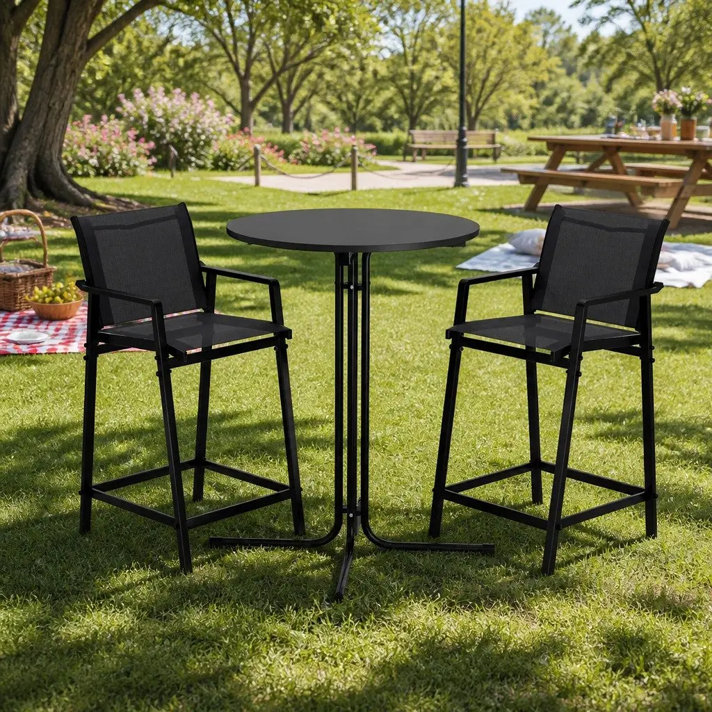 3-Piece Outdoor Bar Set