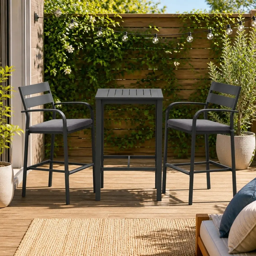 3-Piece Outdoor Bar Set