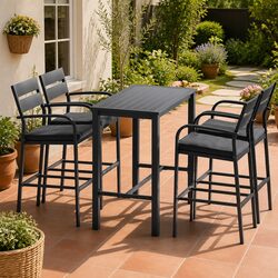5-Piece Outdoor Bar Stool Dining Set for Your Patio