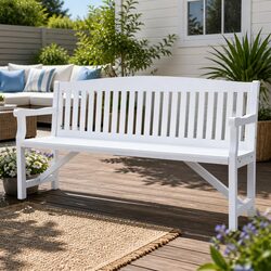 5FT 3-Seater Wooden Bench - Perfect for Your Outdoors