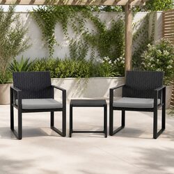 Sleek 3PC Bistro Set Designed for Easy Living