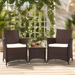 Compact 3-Piece Bistro Set for Outdoor Enjoyment