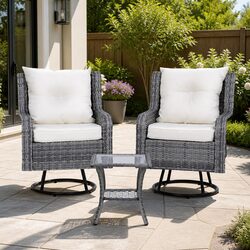 Compact 3-Piece Bistro Set for Outdoor Enjoyment