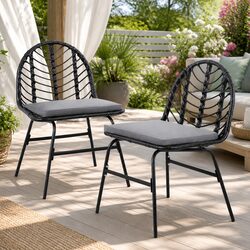 Your New Favorite Outdoor Chairs Set of 2 in Black