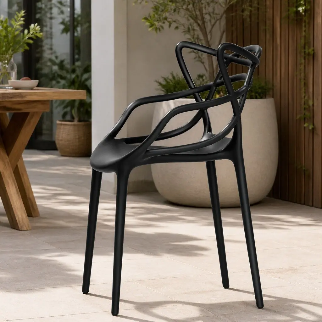 Stackable Outdoor Chairs Set