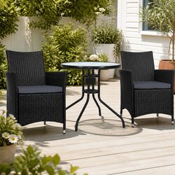 Compact 3PC Bistro Set for Outdoor Enjoyment
