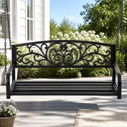 Compact 2-Seater Outdoor Swing Chair with Great Support
