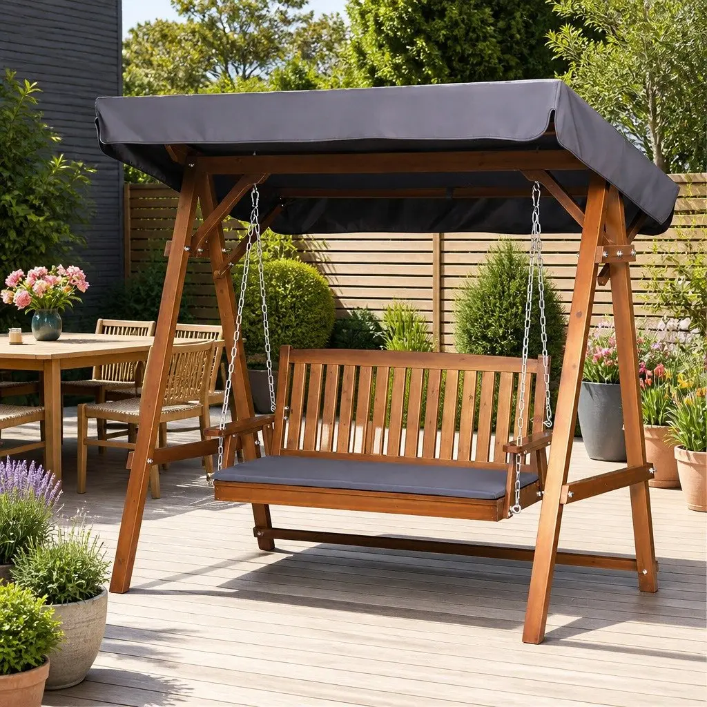 3 Seater Garden Swing Chair