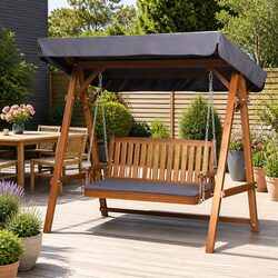 Compact and Functional 3 Seater Garden Swing Chair