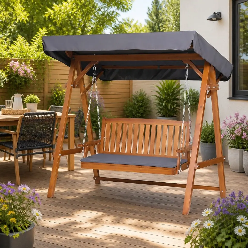 3 Seater Garden Swing Chair