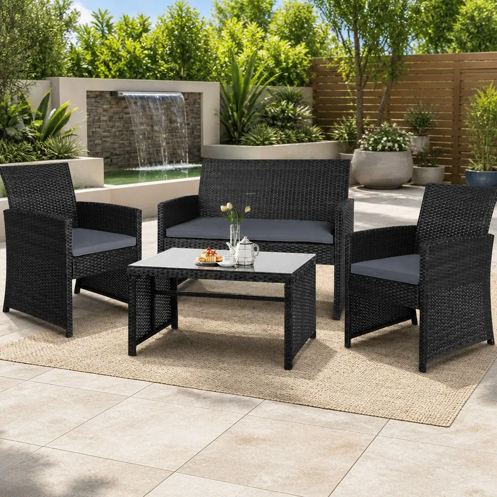 4-Piece Sofa Set for Outdoors