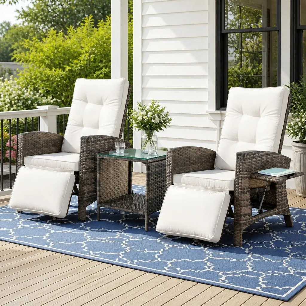 Outdoor Recliner Set
