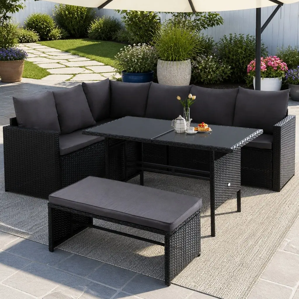 Outdoor Sofa Dining Set for 8