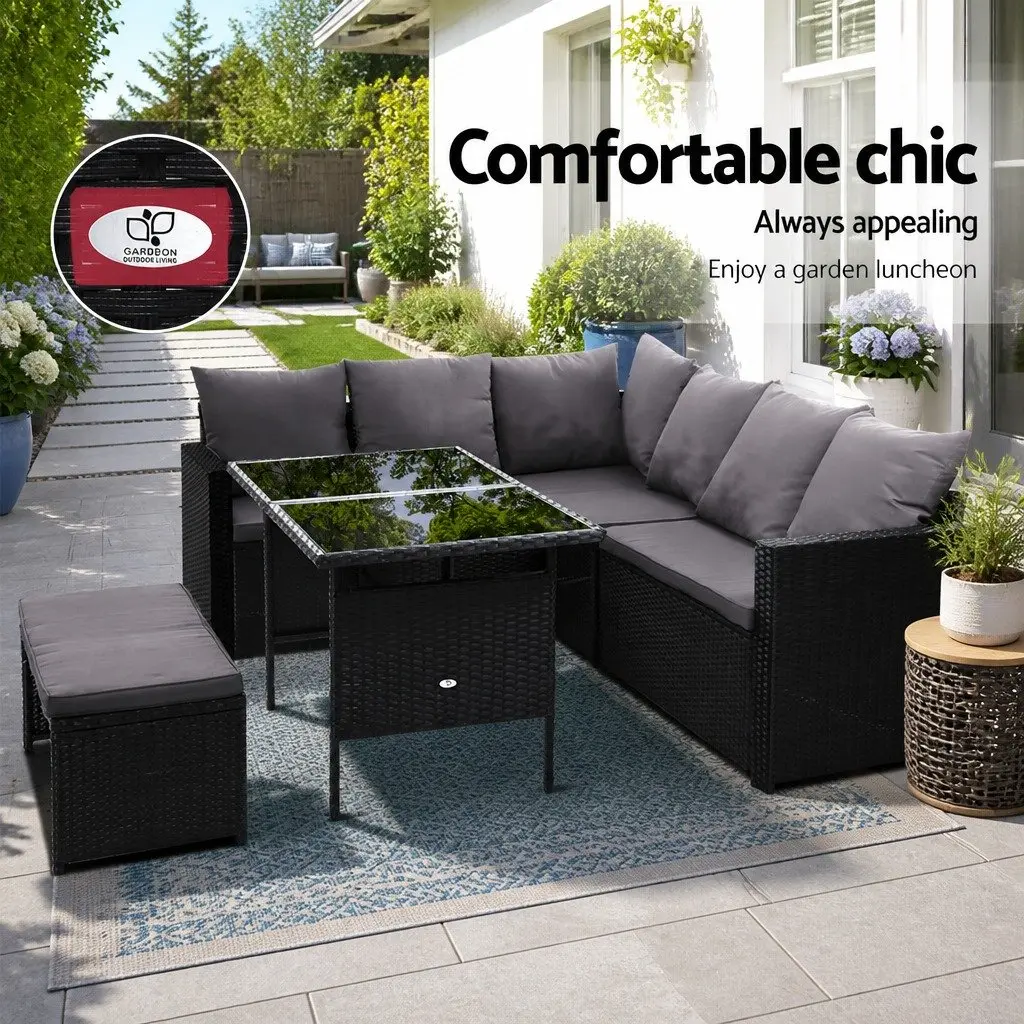Outdoor Sofa Dining Set for 8