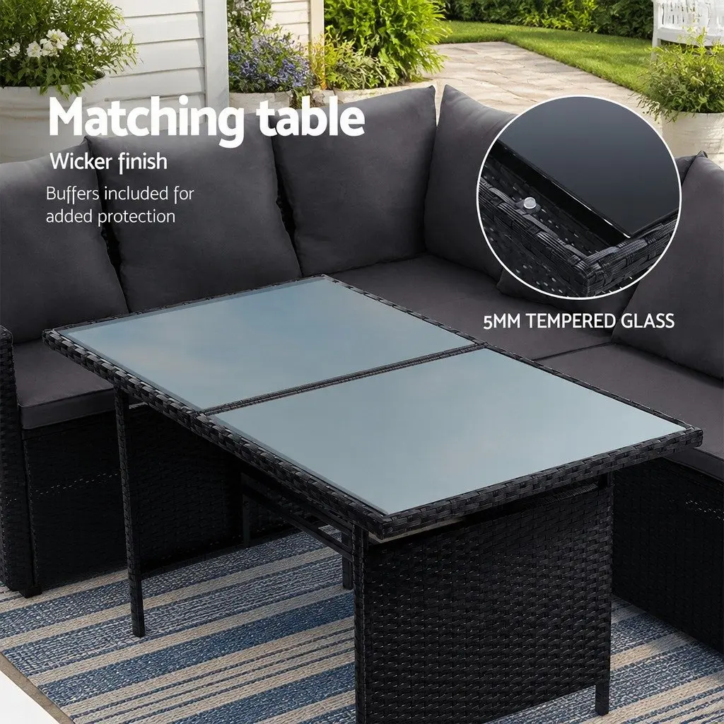 Outdoor Sofa Dining Set for 8
