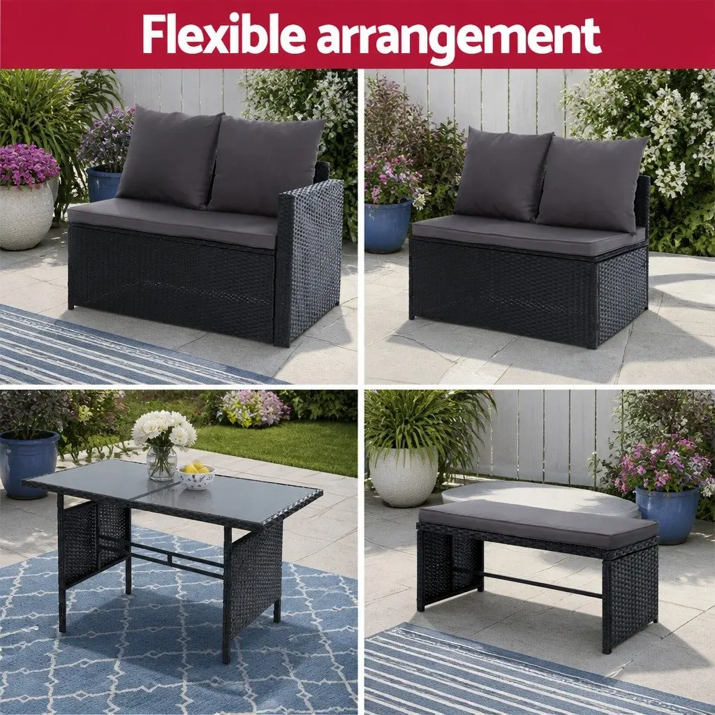 Outdoor Sofa Dining Set for 8
