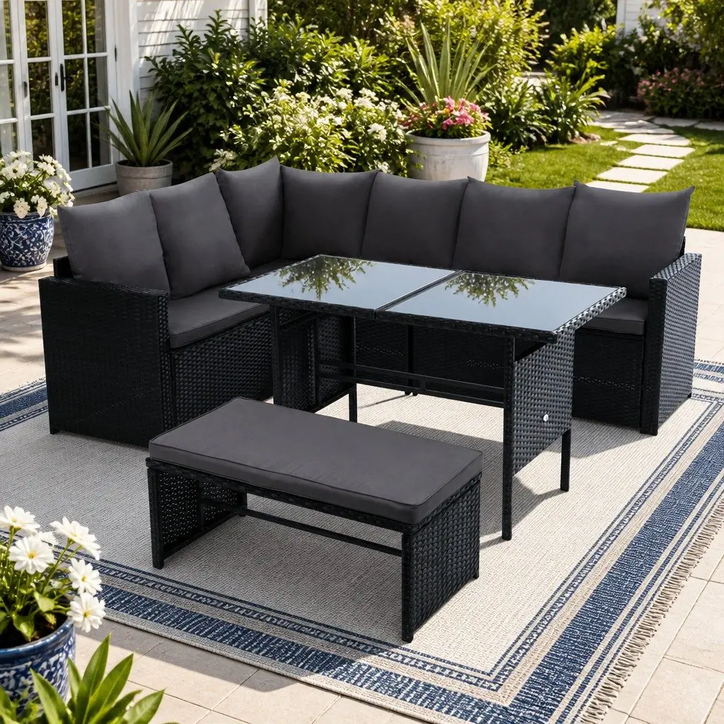 Outdoor Sofa Dining Set for 8