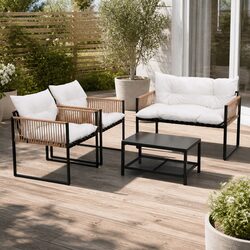 4-Piece Outdoor Lounge Set for Relaxing Spaces