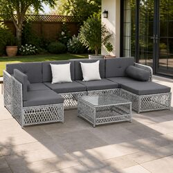 7-Piece Lounge Sofa Set – Perfect for Outdoors