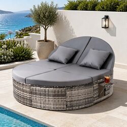 Versatile Outdoor Day Bed with Adjustable Comfort