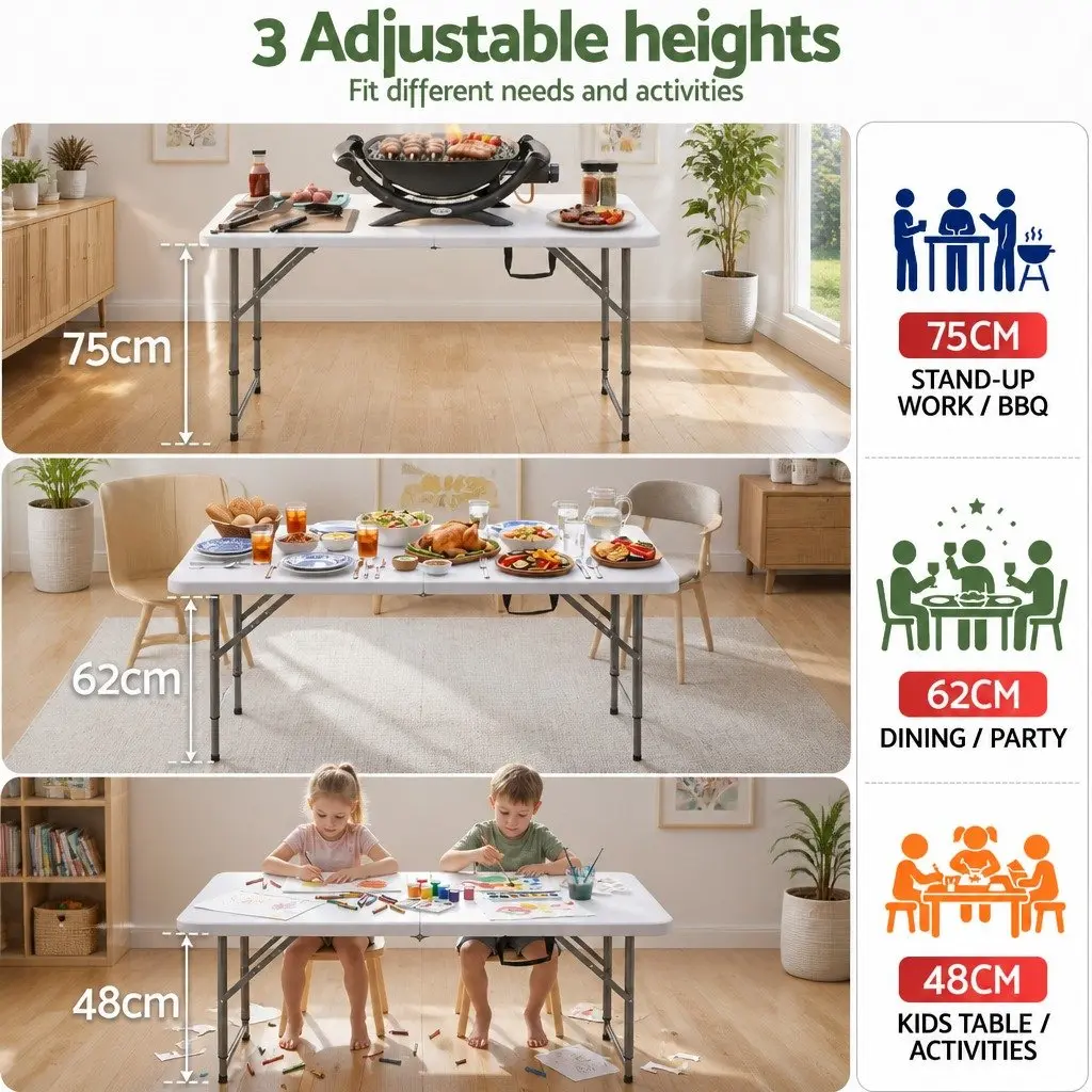 123cm Folding Table