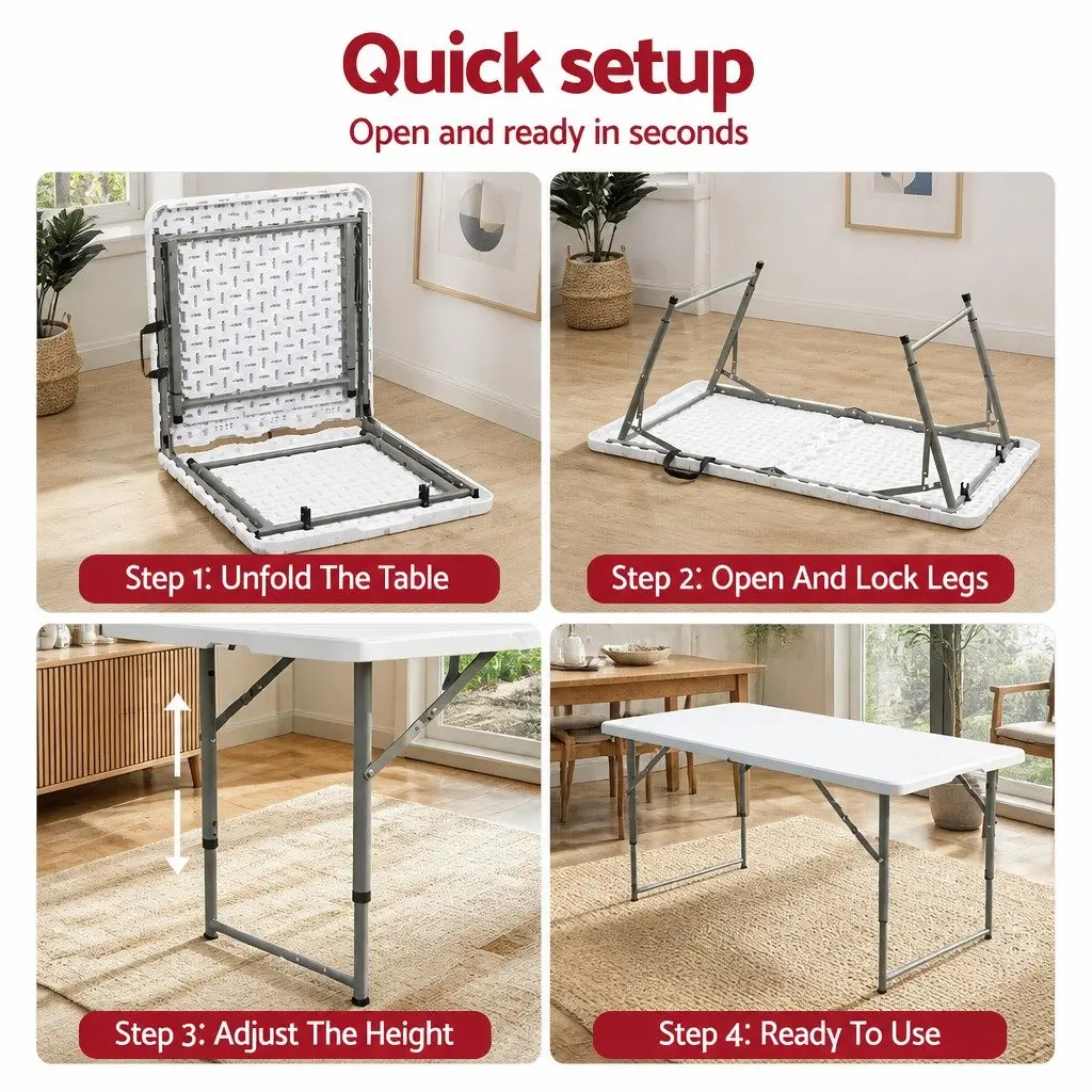 123cm Folding Table
