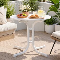 Compact and Sturdy 80cm Round Folding Bistro Table
