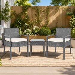 Compact and Stylish 3PC Patio Lounge Set