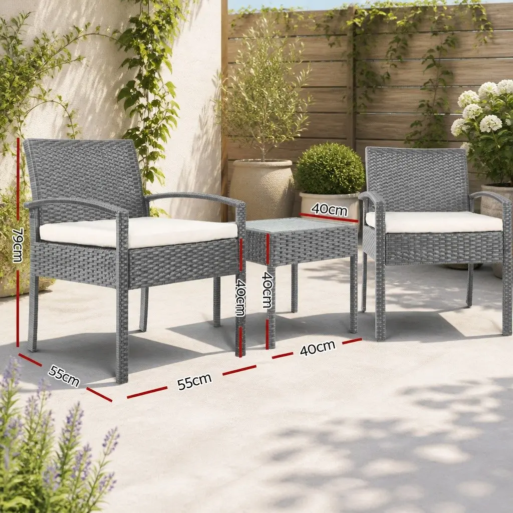 3PC Patio Lounge Set