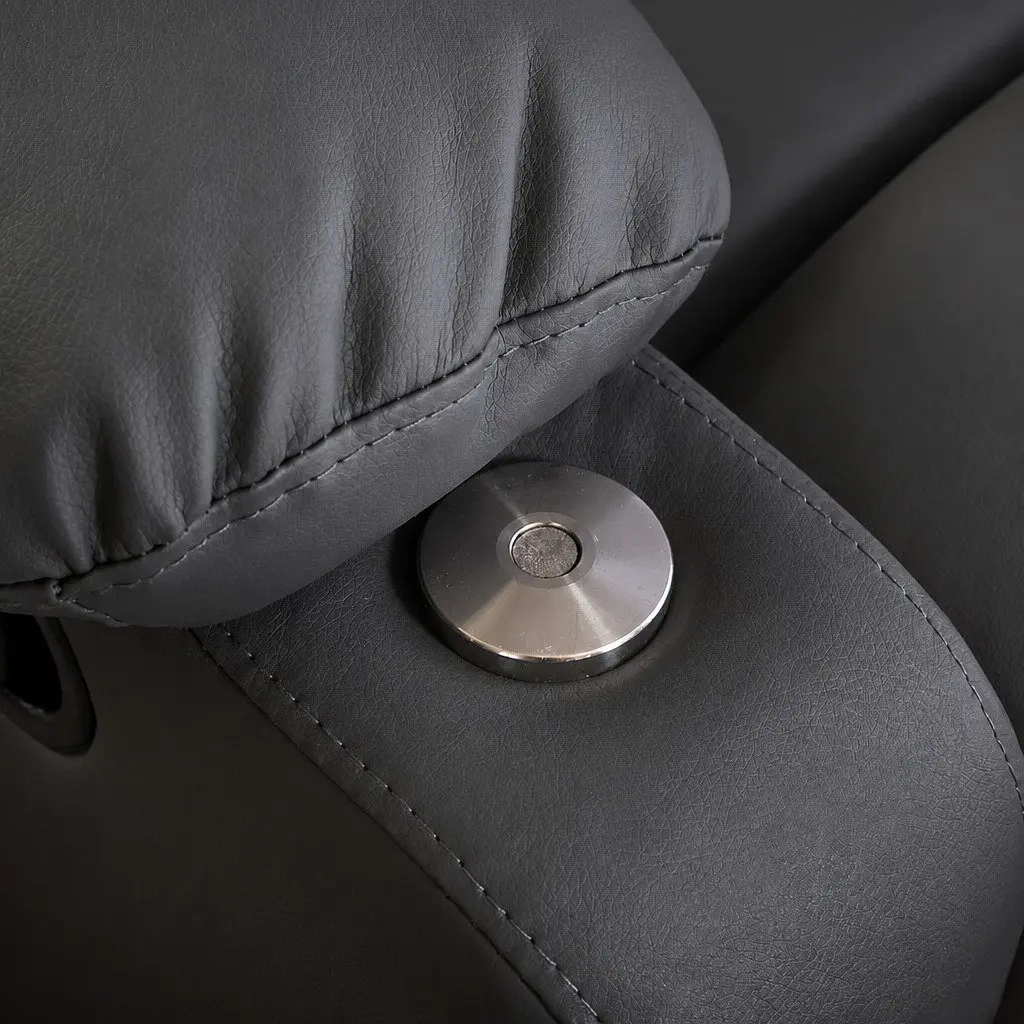 Massage Chair Recliner 360 Swivel Heated Adjustable Footrest Armrest Black