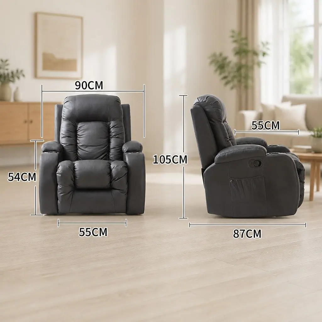 Electric Recliner Chair with 8 Point Massage