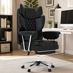 Gaming Office Chair High Back Reclining Swivel Computer Seat Adjustable 90-135°