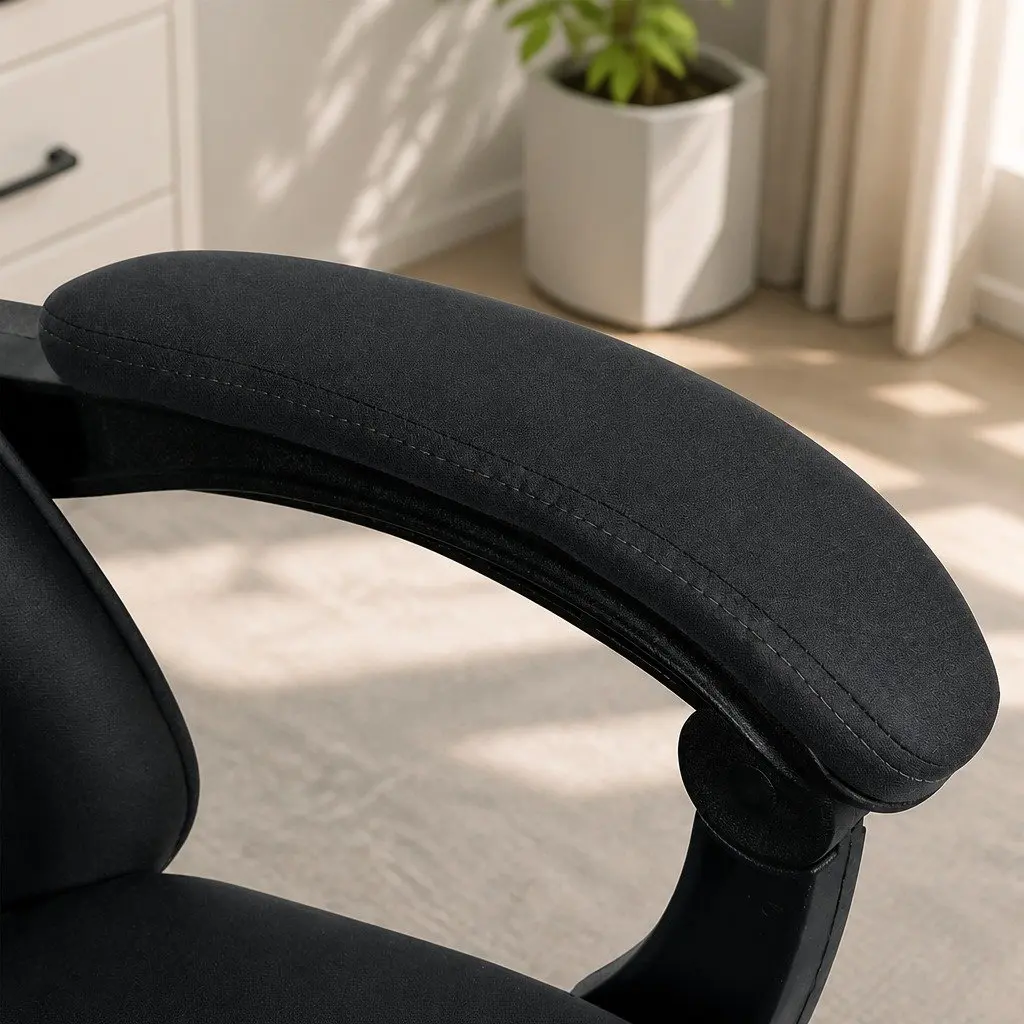 Office Chair Deep Grey High Back Ergonomic Reclining Swivel with Adjustable Lumbar Support