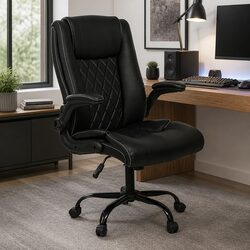 Executive Office Chair Reclining Gaming Work Seat High Back Footrest Swivel