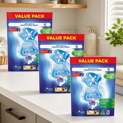 Efficient 3 in 1 Active Laundry Capsules - 180 Capsules